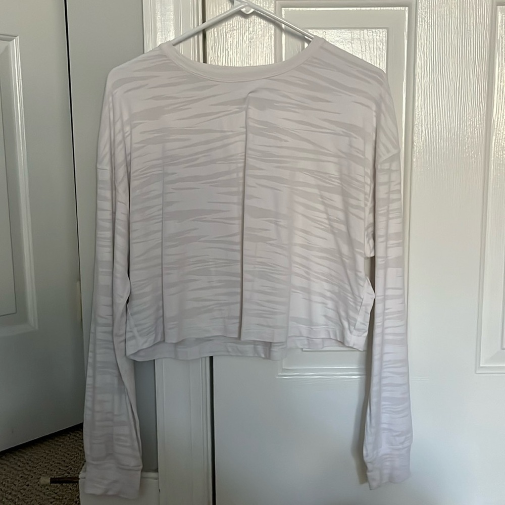Lululemon long sleeve mesh zebra